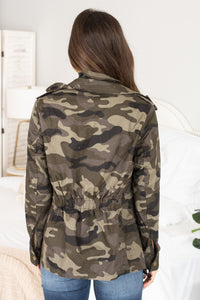 Casual Cargo Olive Green Camo Jacket – Shop the Mint