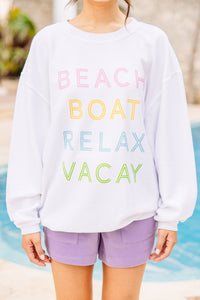 summer graphic sweatshirt