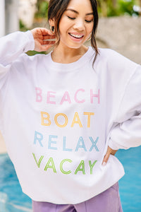 summer graphic sweatshirt