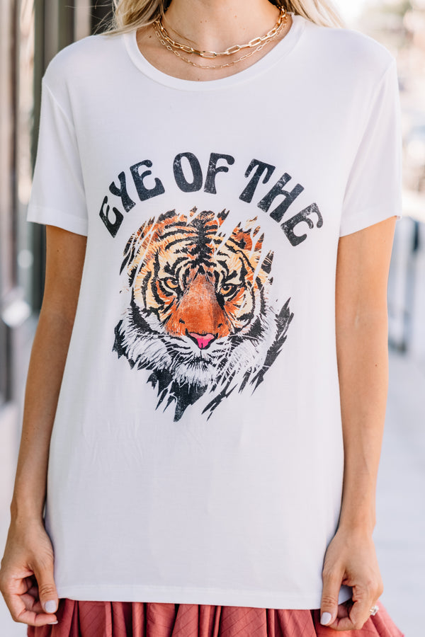 Eye Of The Tiger Ivory Graphic Tee
