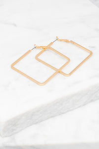 earrings, accessories, squared earrings, gold earrings, gold squared earrings