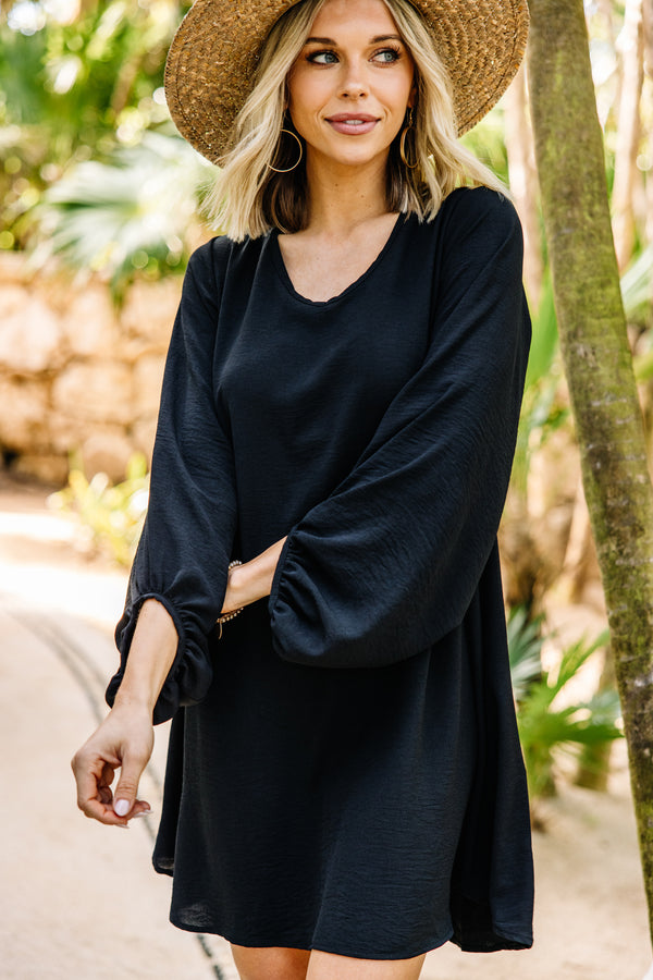 The Bubble Sleeve Loose Tunic Dress