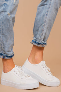 Easy Street White Platform Sneakers