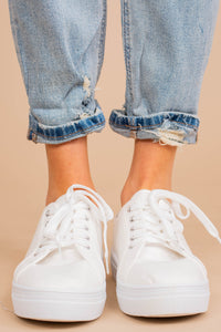 Easy Street White Platform Sneakers
