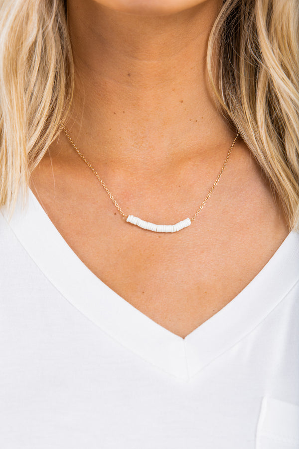 Lead You On Ivory White Necklace