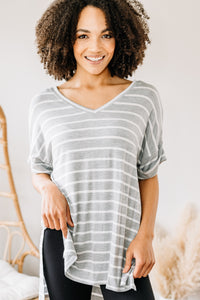 casual striped top