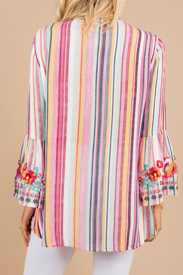 boho striped top