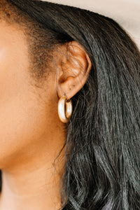 gold earrings, hoop earrings, gold, huggie, earrings