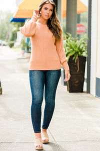 bubble sleeve knit sweater