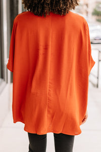 orange pocket top
