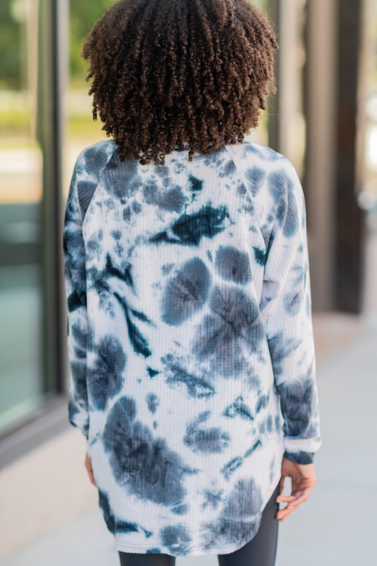 Easy Like Sunday Black Tie Dye Tunic - Boutique Best Sellers