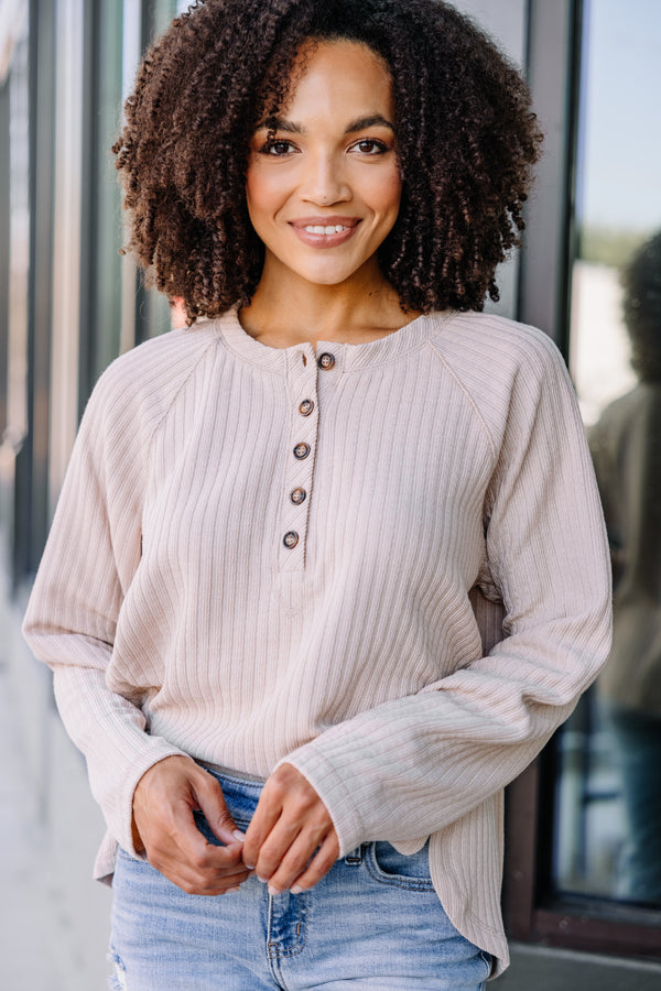 long sleeve ribbed top