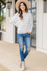 striped dolman top