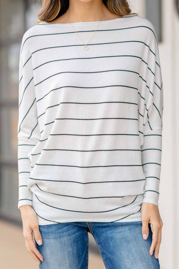 striped dolman top