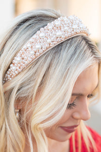 pearl embellished headband