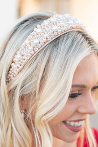 pearl embellished headband