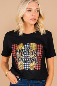 Bold Christmas graphic tee