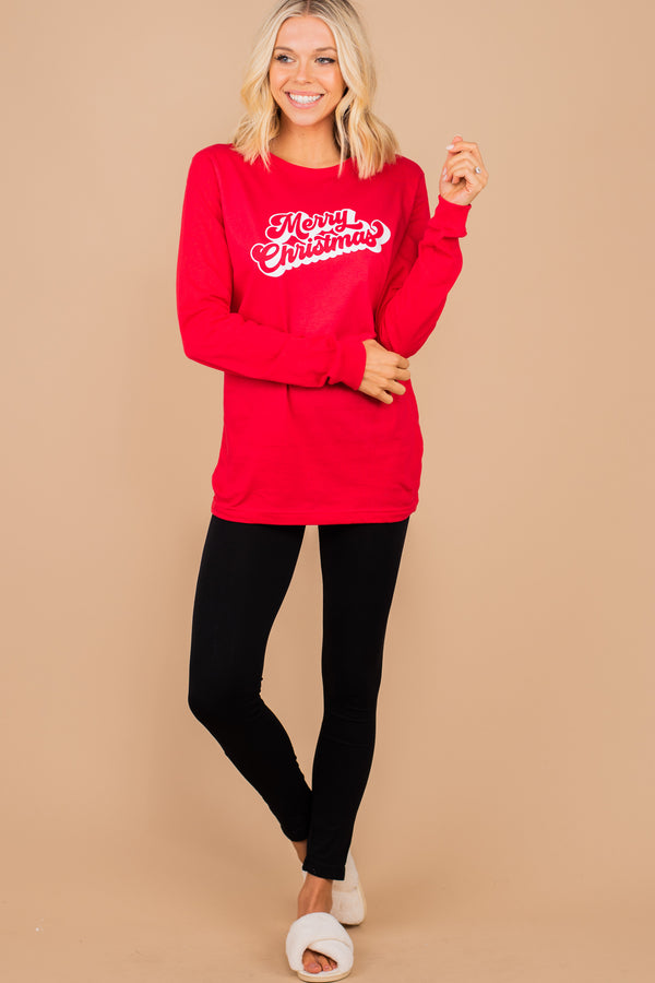 Long sleeve Christmas graphic tee