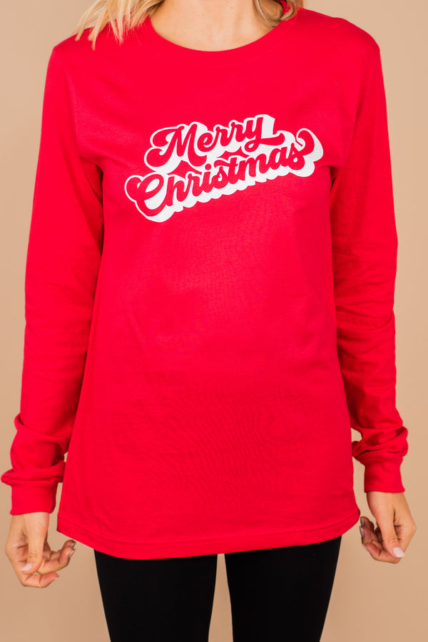 Long sleeve Christmas graphic tee