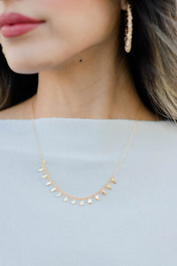 dainty gold necklace