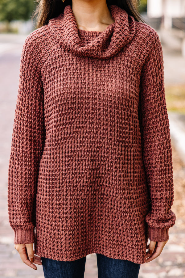 waffle knit sweater