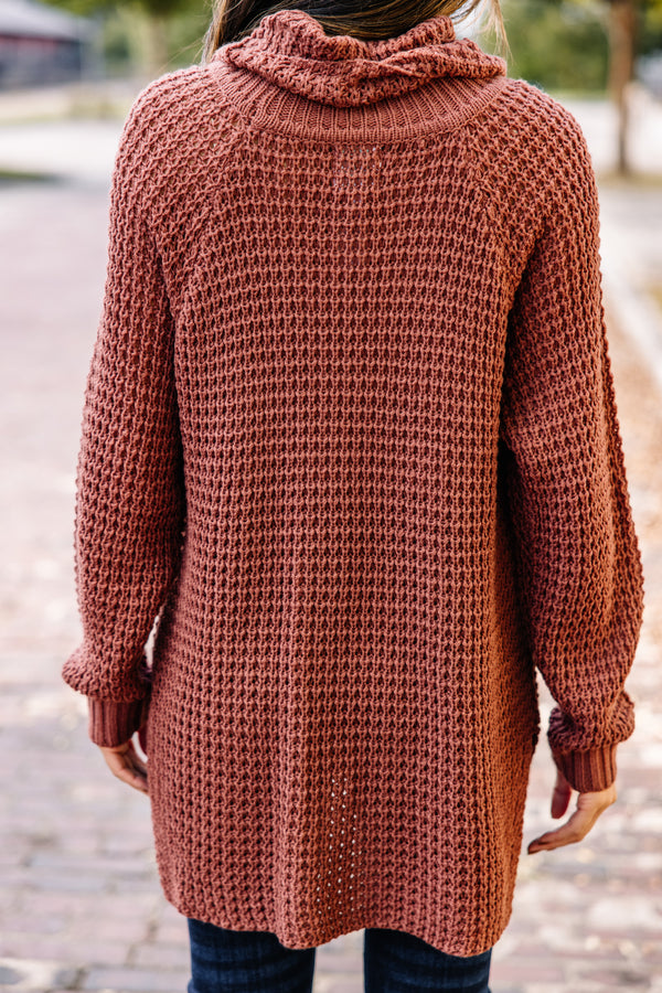 waffle knit sweater