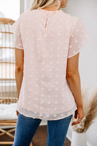 Swiss dot short sleeve top