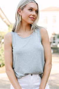 Can't Let You Go Heather Gray Tank