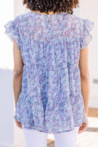 ditsy floral babydoll top