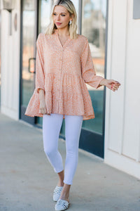 spotted tiered tunic