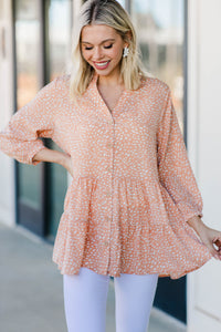 spotted tiered tunic