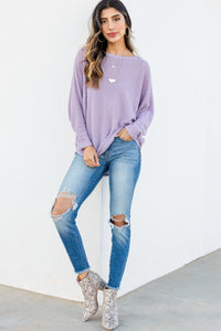 relaxed fit waffle top 
