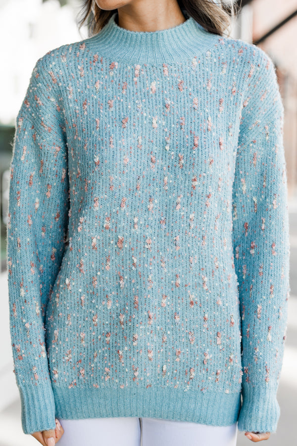 colorful confetti knit sweater