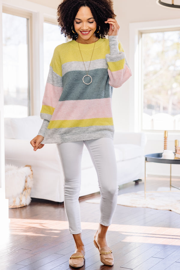 colorful colorblock sweater