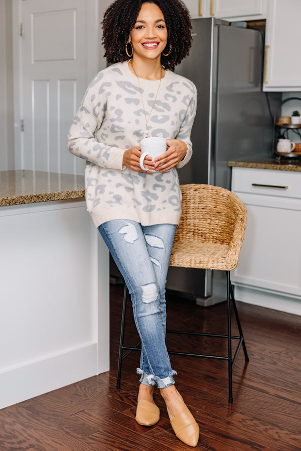 leopard print sweater