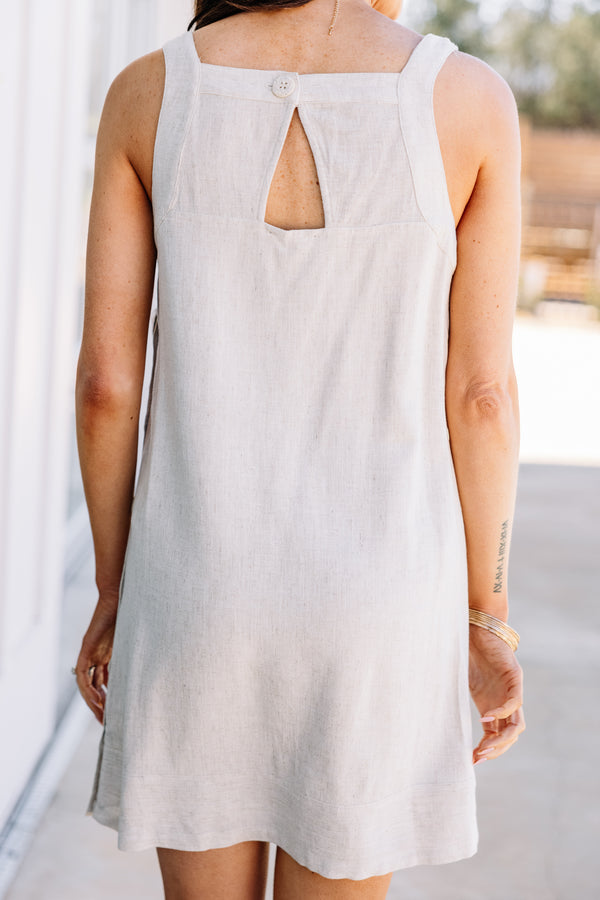 linen white dress