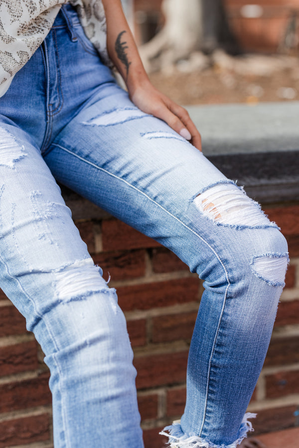 Kancan distressed jeans