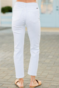 white distressed jeans