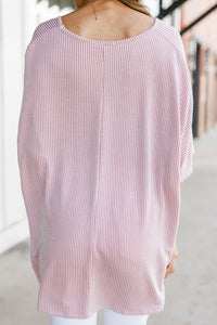 casual striped relaxed top