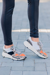 bold animal print sneakers