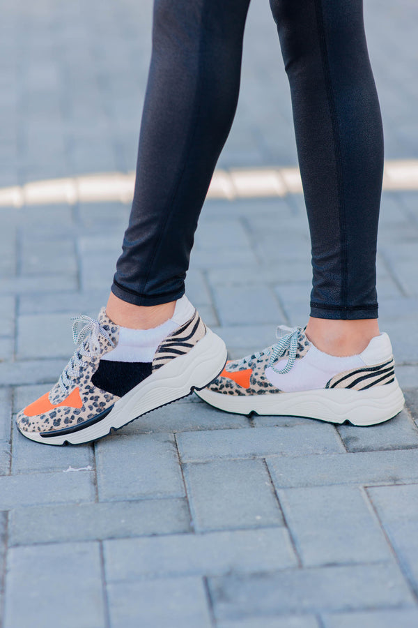 bold animal print sneakers