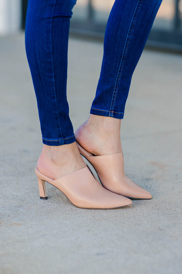 trendy heeled mules