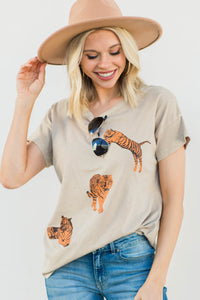 tiger graphic tee