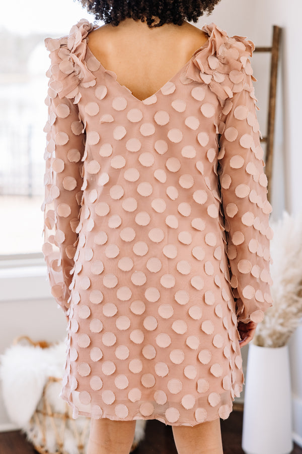 polka dot textured dress