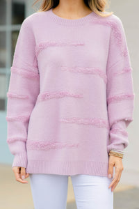 Everybody Knows Lavender Purple Sweater
