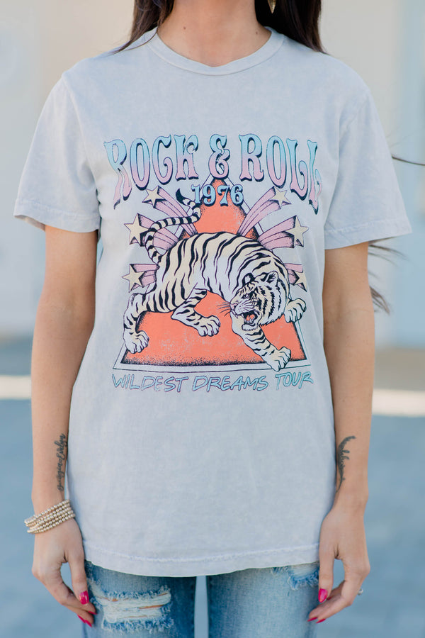 edgy tiger graphic tee