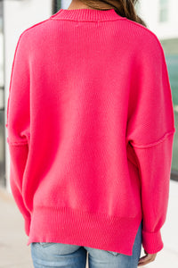 relaxed fit vibrant sweater