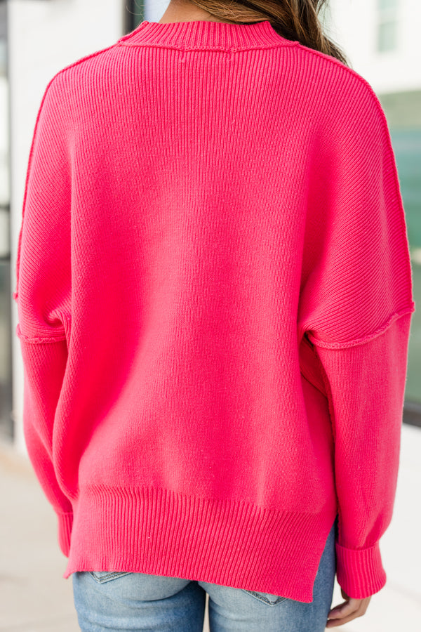 relaxed fit vibrant sweater
