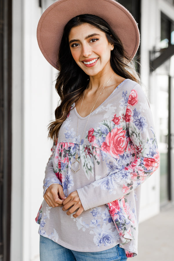 floral babydoll top