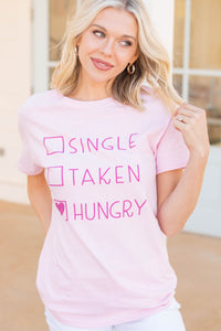 funny pink graphic tee